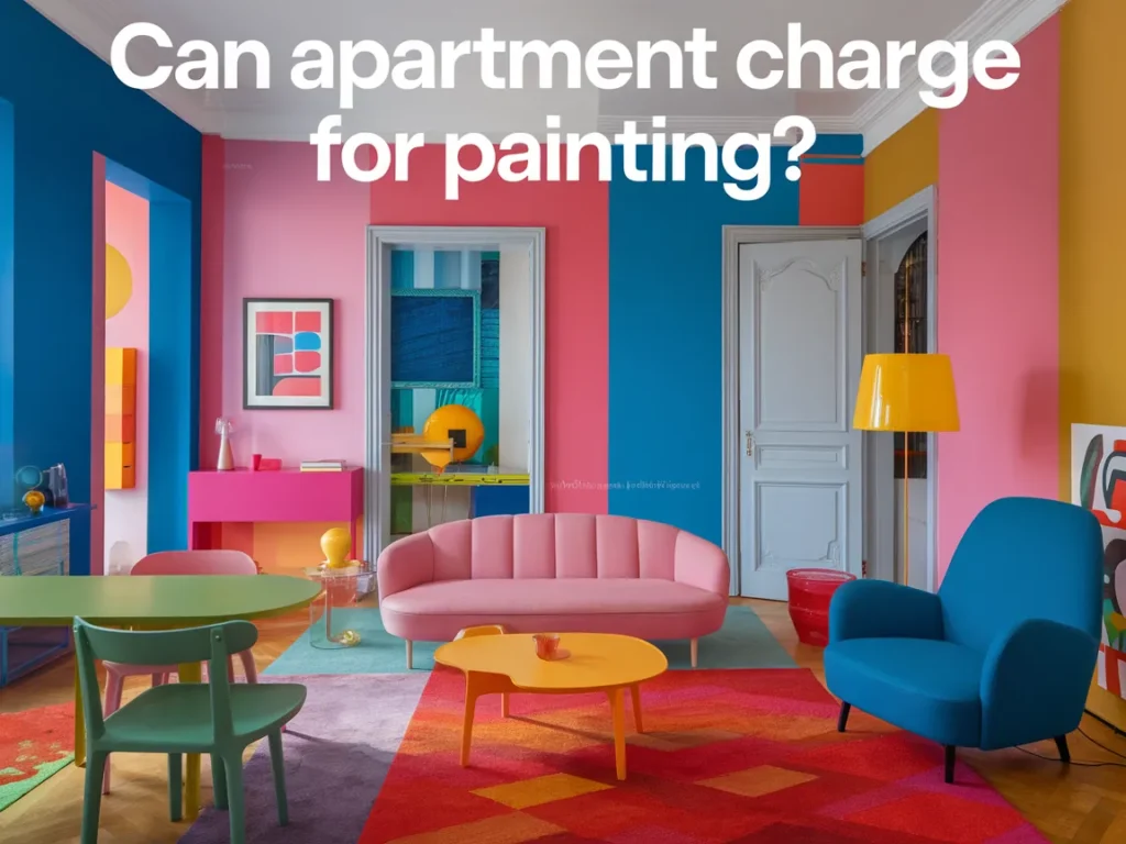 Vibrant living room showcasing colors and decor, pertaining to the topic of whether an apartment can charge tenants for painting.