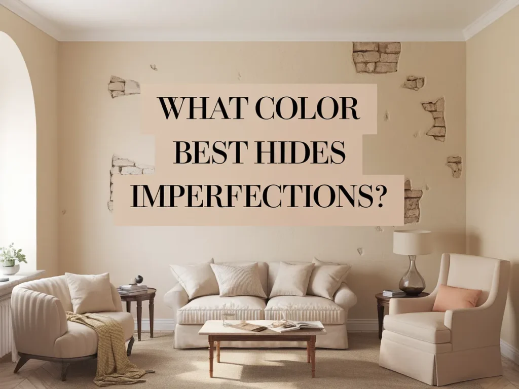 Living room with wall imperfections and a question about the best color paint to hide them