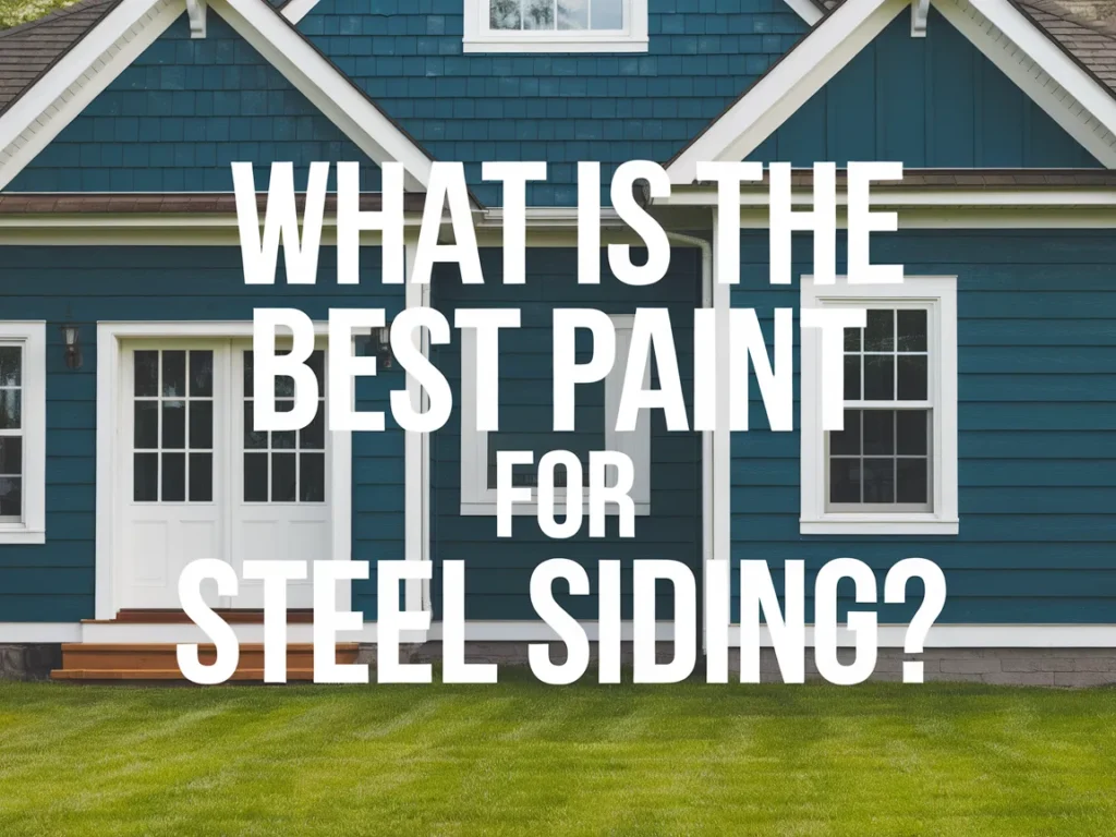 House with steel siding asking what is the best paint for steel siding