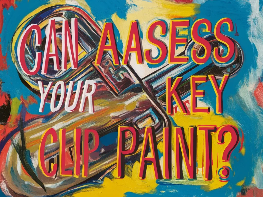 Colorful artwork with the phrase Can Access Your Key Clip Paint