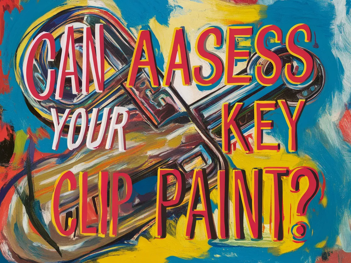 Colorful artwork with the phrase Can Access Your Key Clip Paint