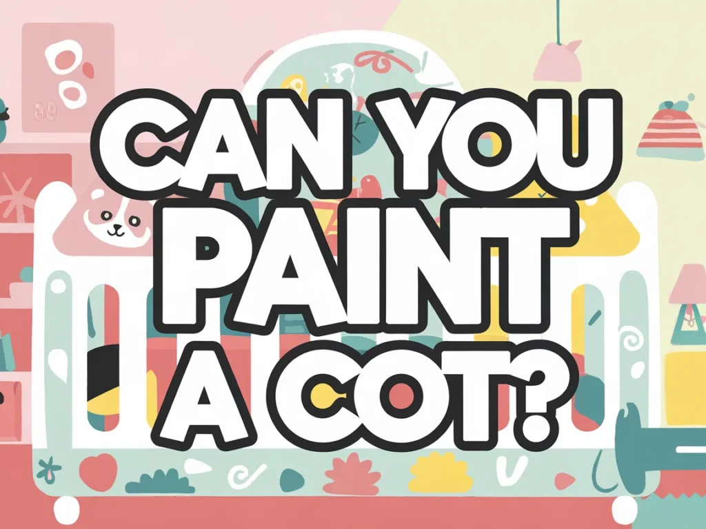 Colorful cot with the question Can You Paint A Cot