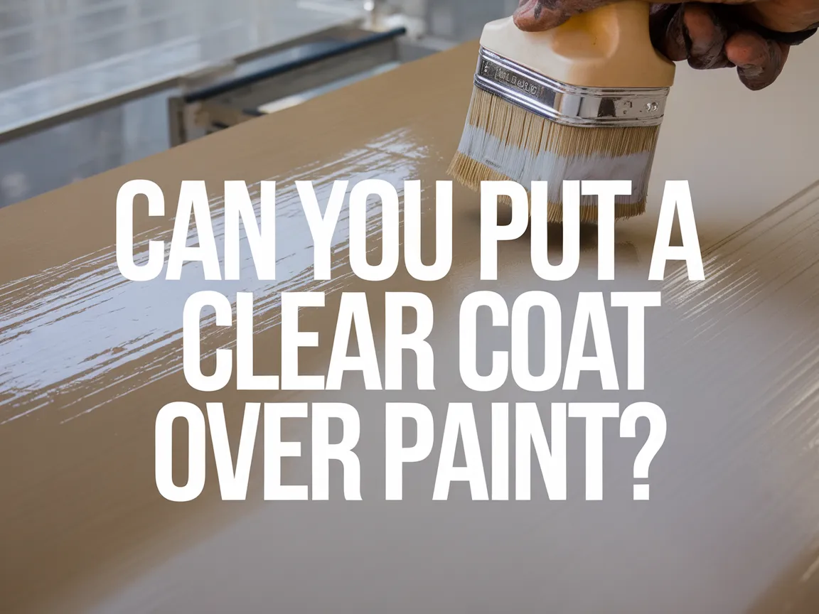 Applying a clear coat over paint surface for protection and finish