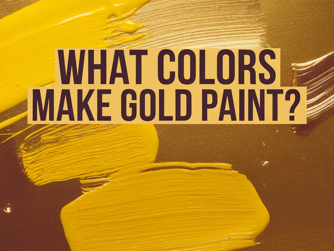 A visually appealing image showing different colors that can create gold paint.