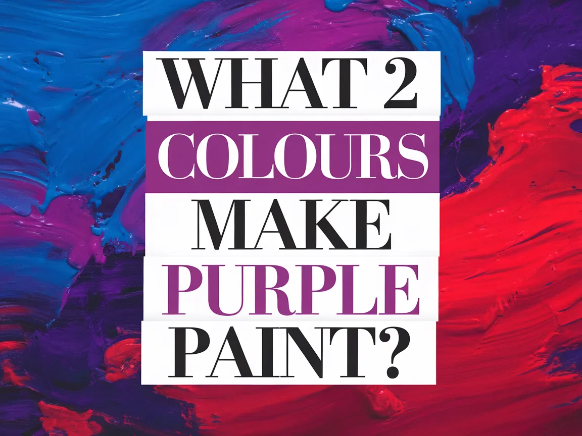 Vivid colors illustrating the blend of red and blue to create purple paint.