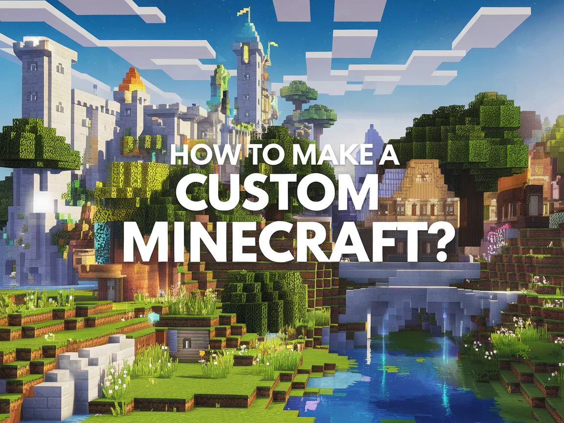 A vibrant Minecraft scene showcasing how to create a custom painting in the game.