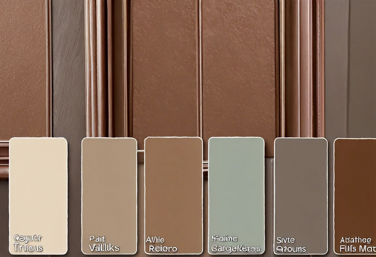 A variety of paint finishes showcasing different textures and colors for home decor.