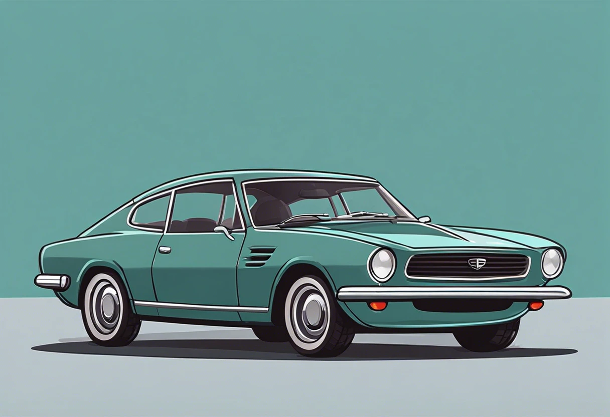 Illustration of a car highlighting the cost to fix a paint scratch