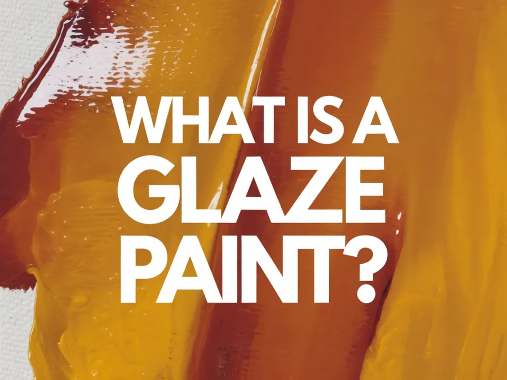 Colorful strokes of glaze paint illustrating its texture and appearance.
