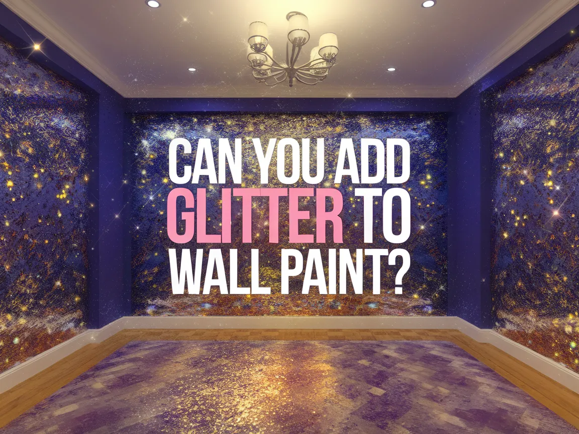 A beautifully decorated room with glittery wall paint, illustrating the concept of adding glitter to wall paint.