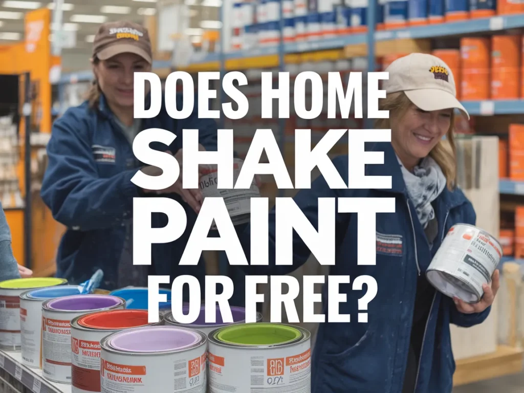 Customers at Home Depot asking if they can get paint shaken for free