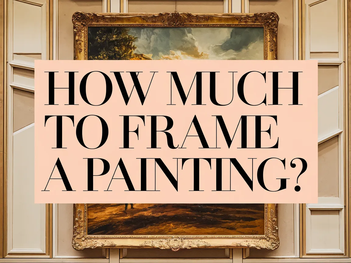 Informative image asking how much to frame a painting, relevant for art framing costs.