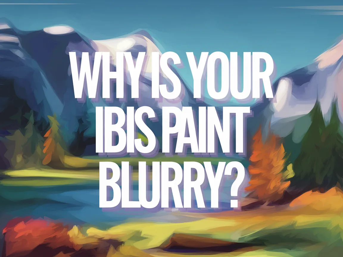 Image discussing reasons for blurriness in Ibis Paint artwork