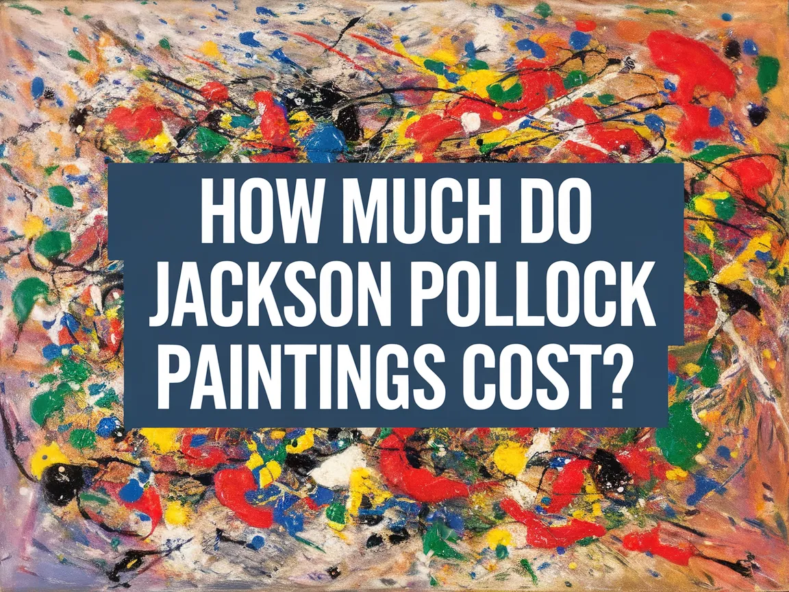 Colorful abstract painting by Jackson Pollock illustrating the high value of his artworks