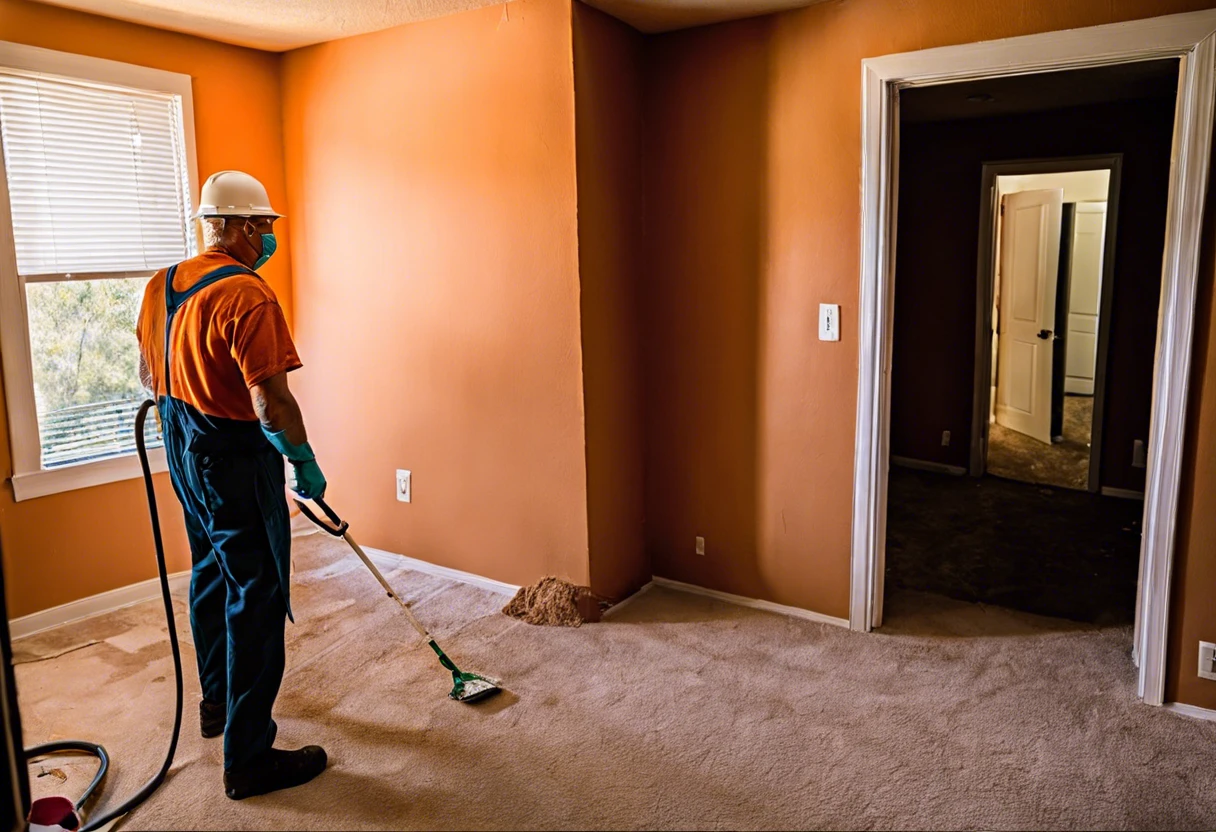 Tenant painting a room in California, relevant to landlord charging for painting.