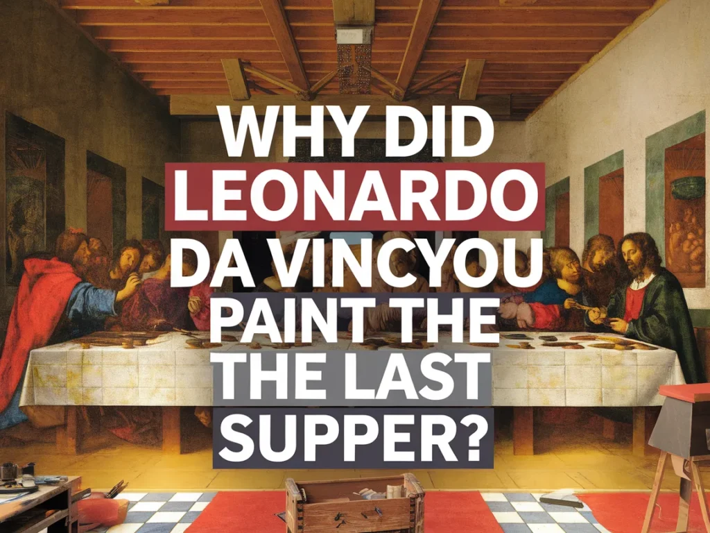 The Last Supper painting by Leonardo da Vinci, illustrating the famous scene of Jesus and his disciples