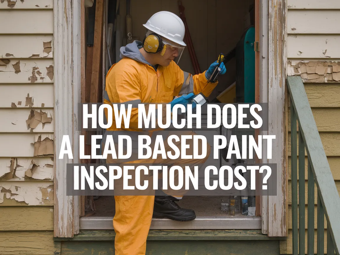 Professional conducting a lead based paint inspection to determine safety and compliance