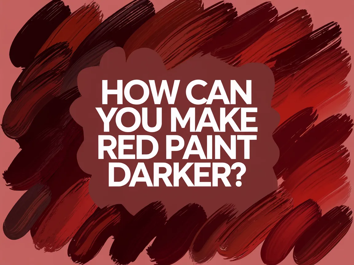 An artistic representation of various shades of red paint, demonstrating how to make red paint darker.