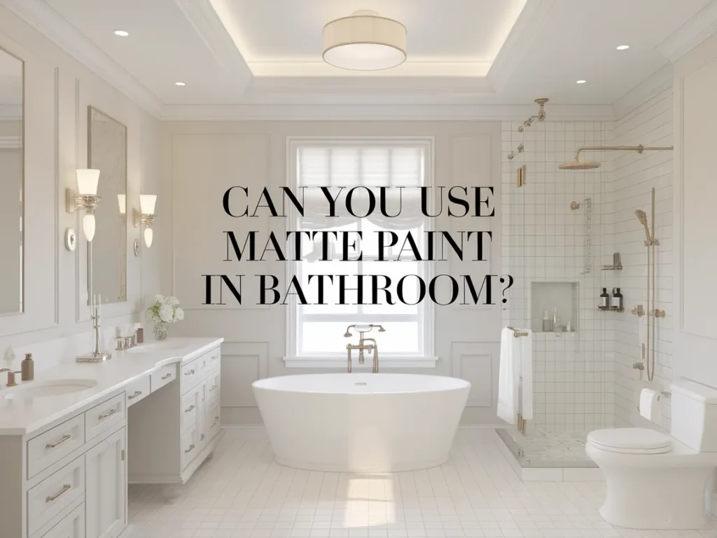 Modern bathroom featuring matte paint, highlighting potential use in bathroom applications.