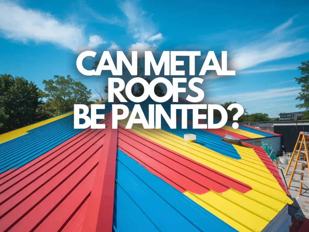 Vibrantly painted metal roof showcasing color options for metal roofing.