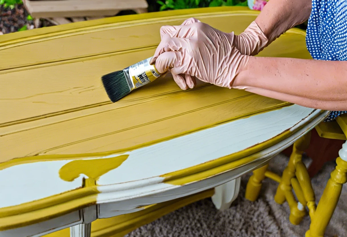 Applying Minwax Polycrylic over painted furniture for a protective finish
