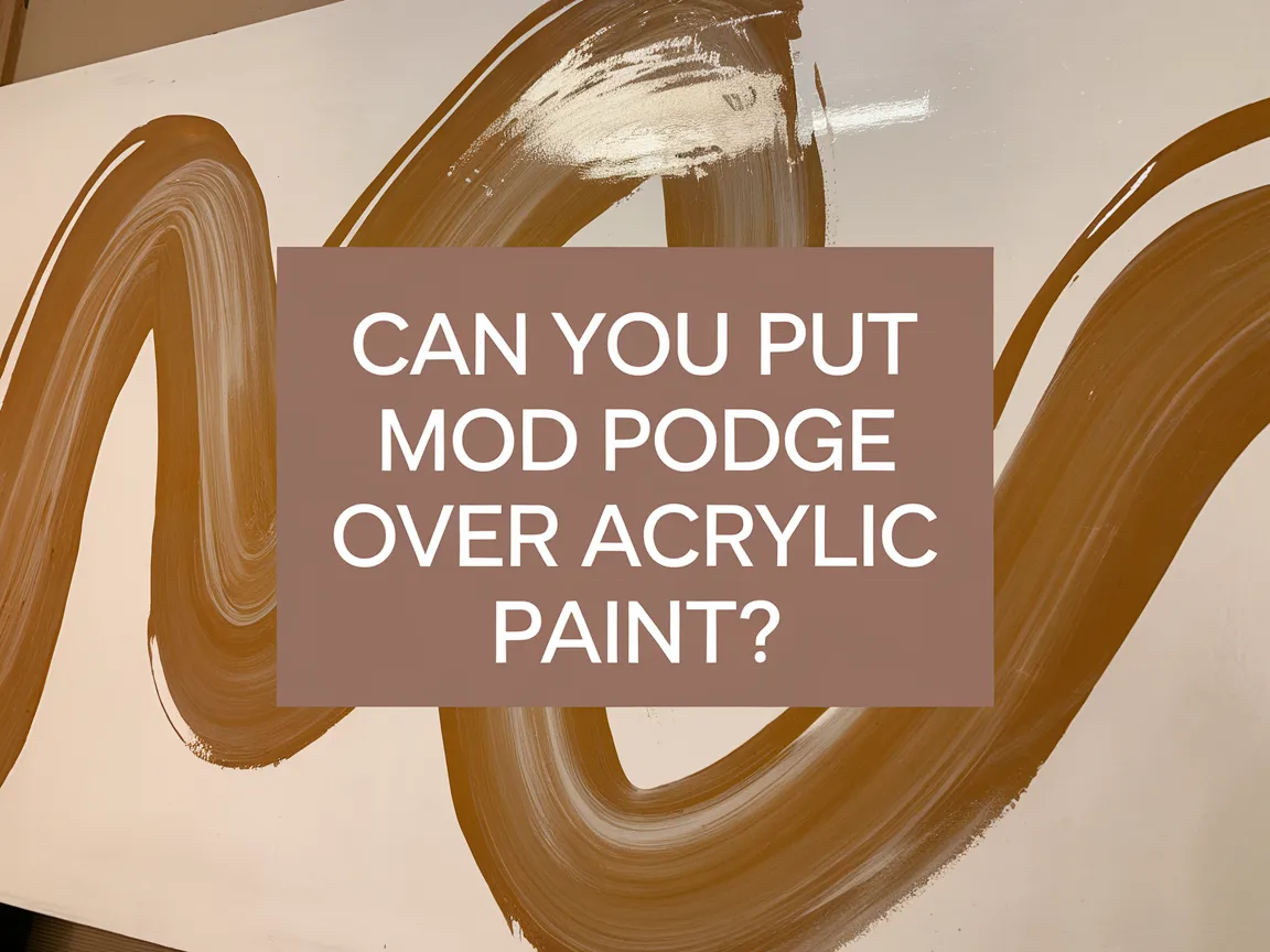 Acrylic painting with a question about using Mod Podge over it