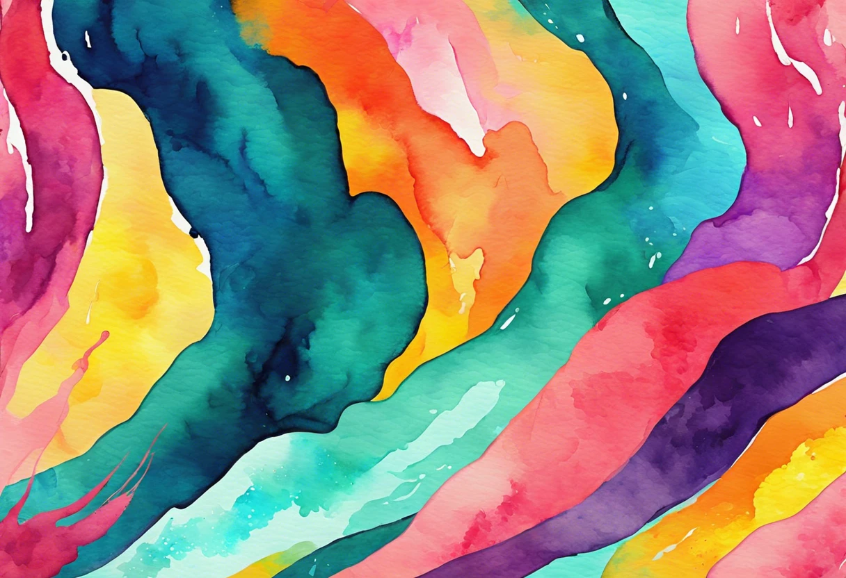 Colorful abstract painting by Otto Jacobyou showcasing vibrant swirls, relevant for auction price discussions.