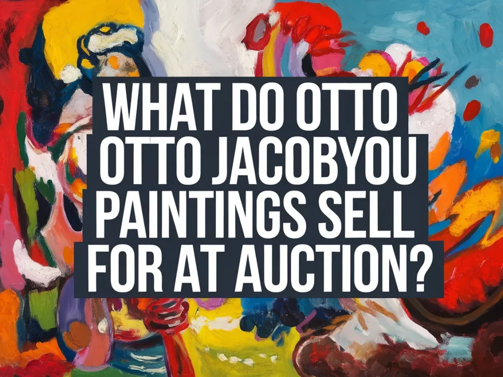 Colorful artwork by Otto Jacobyou exploring his unique style and market value at auctions.