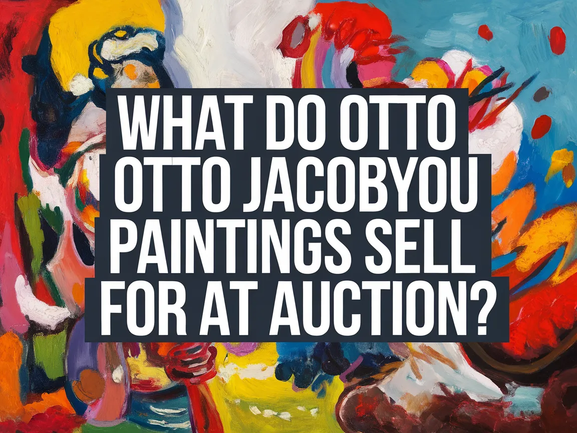Colorful artwork by Otto Jacobyou exploring his unique style and market value at auctions.