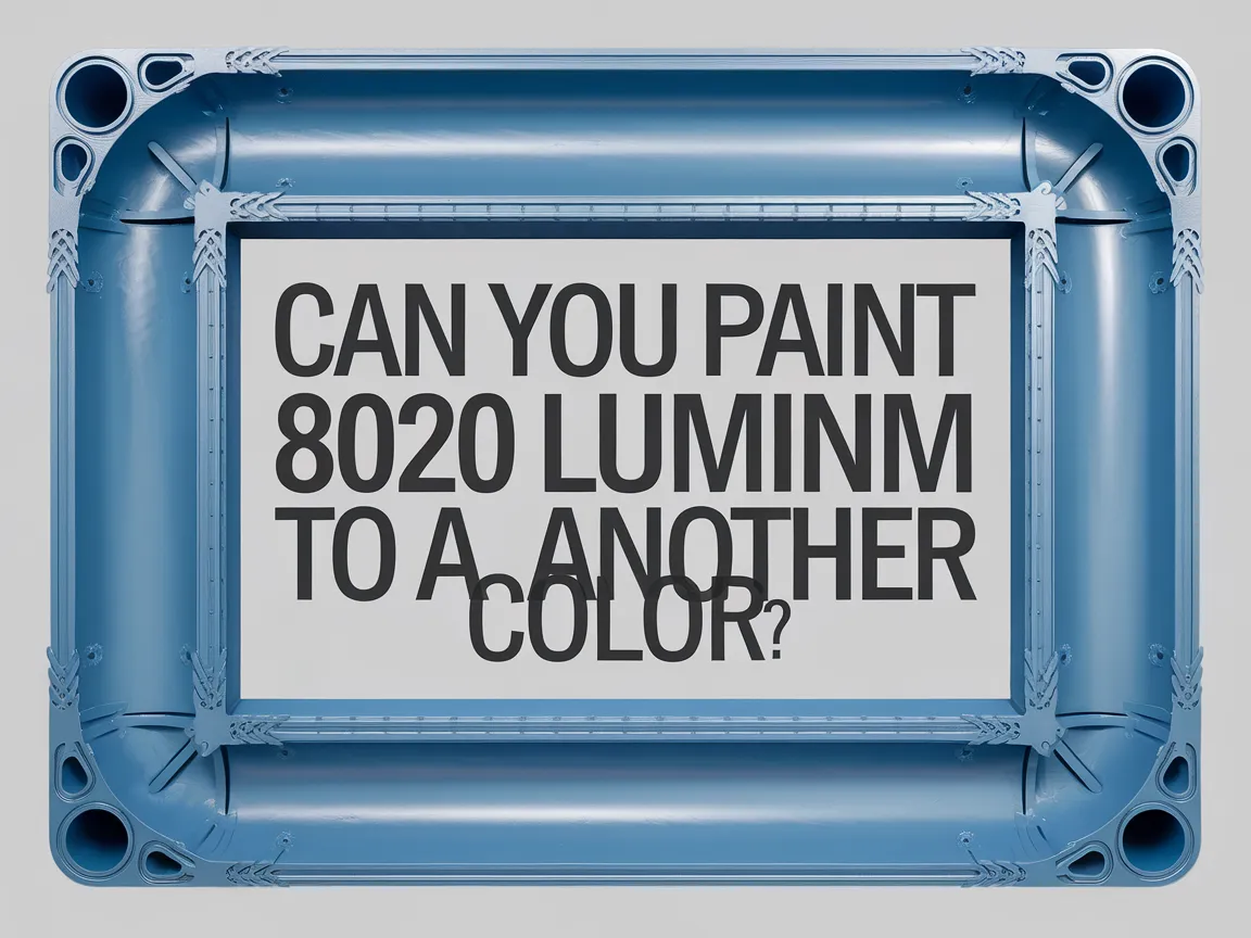 A question asking if you can paint 8020 aluminum to another color, related to aluminum painting.