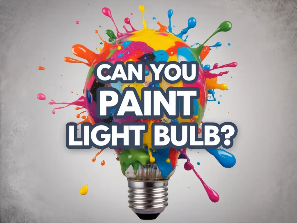 Colorful paint splashes on a light bulb image related to can you paint a light bulb