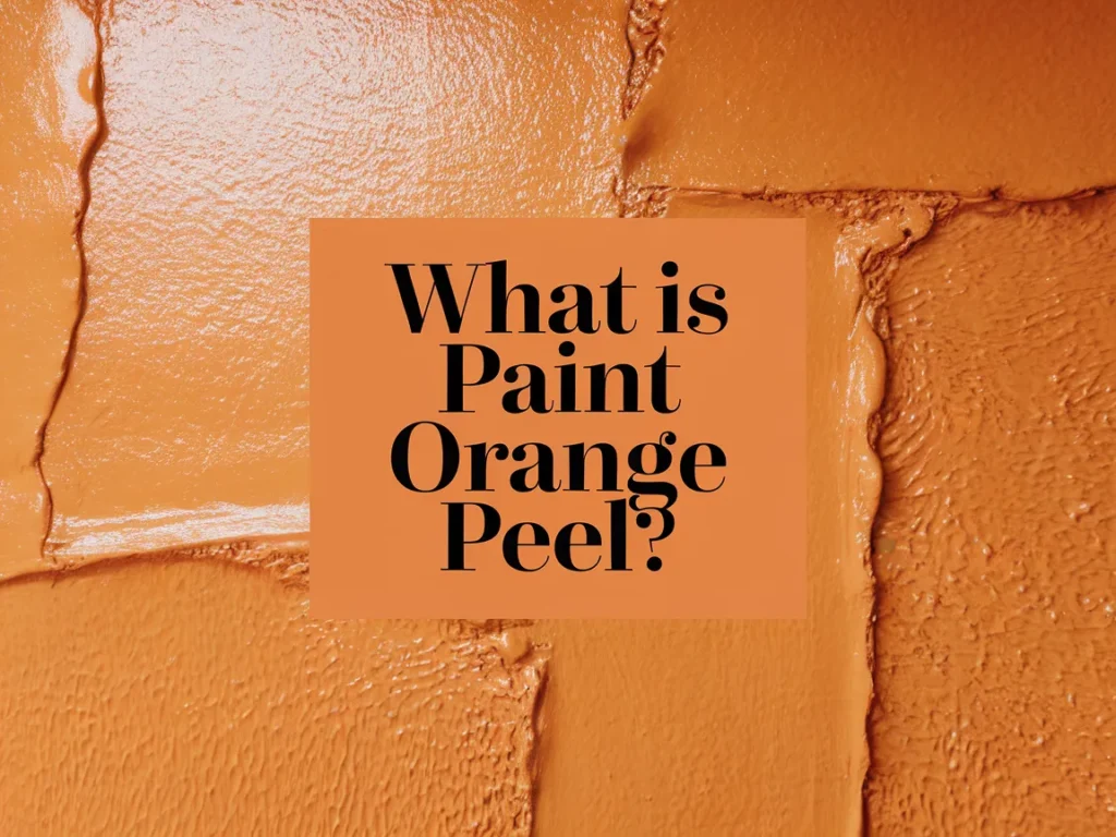 Detailed image of paint texture showing orange peel effect