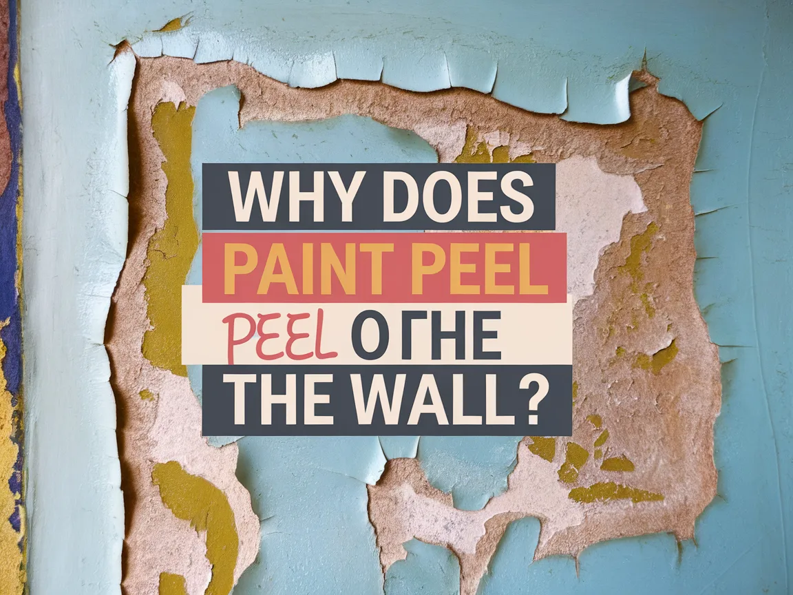 Peeling paint on a wall illustrating why paint peels off the wall due to moisture and poor adhesion.