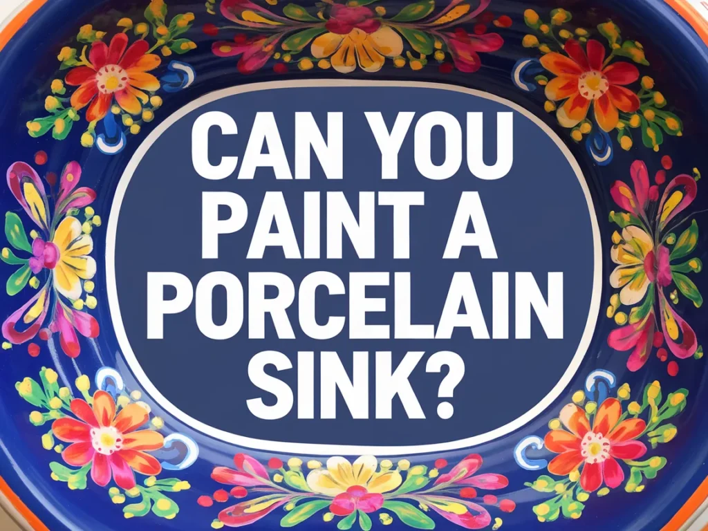 Decorative porcelain sink with the question: Can You Paint A Porcelain Sink?