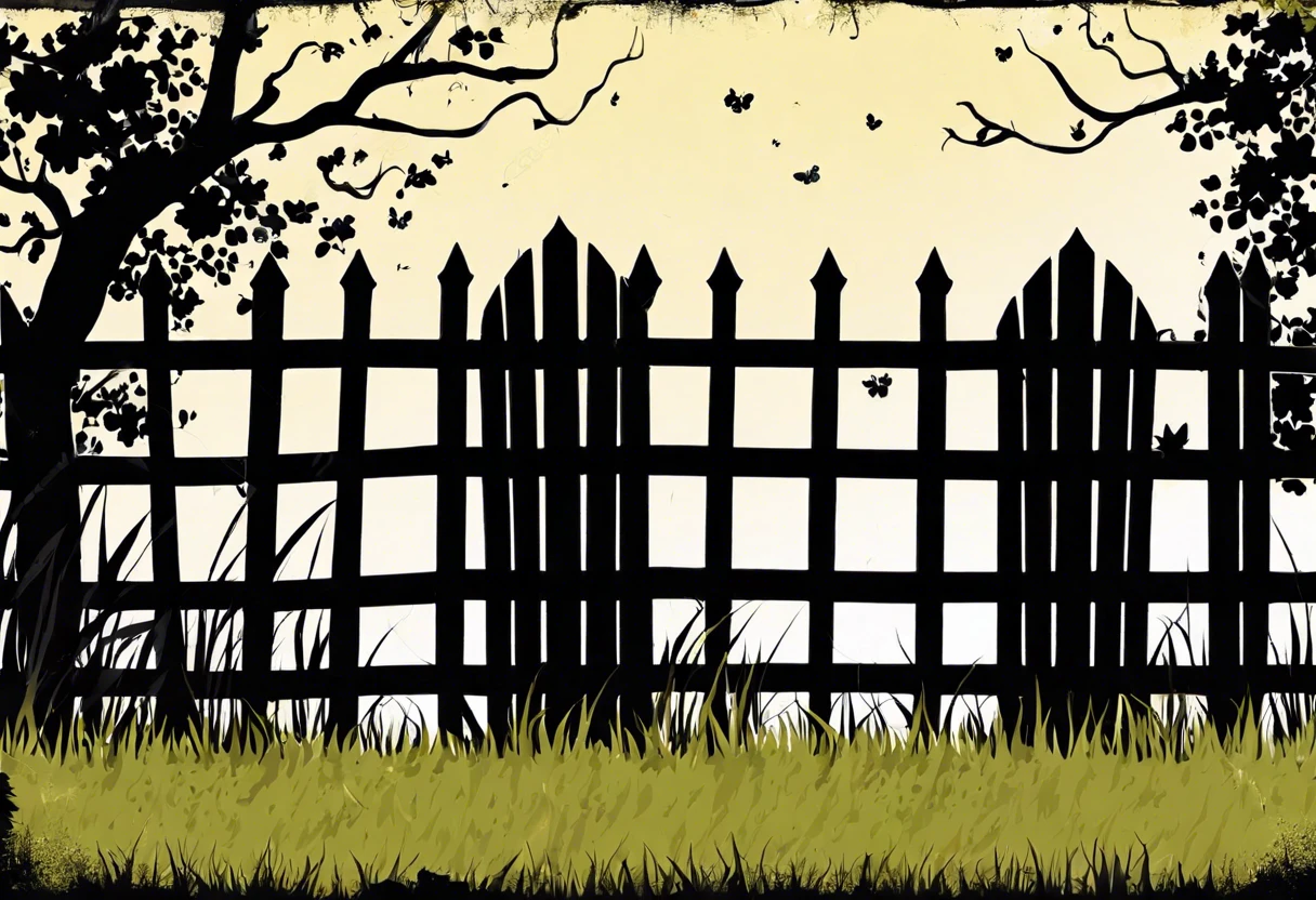 Illustration of a vinyl fence suitable for painting, highlighting maintenance tips.