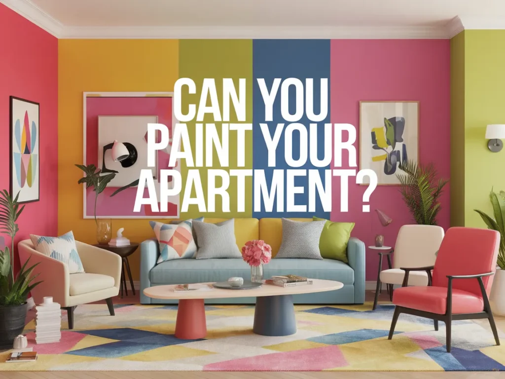 Colorful living room showcasing various paint colors for apartment walls