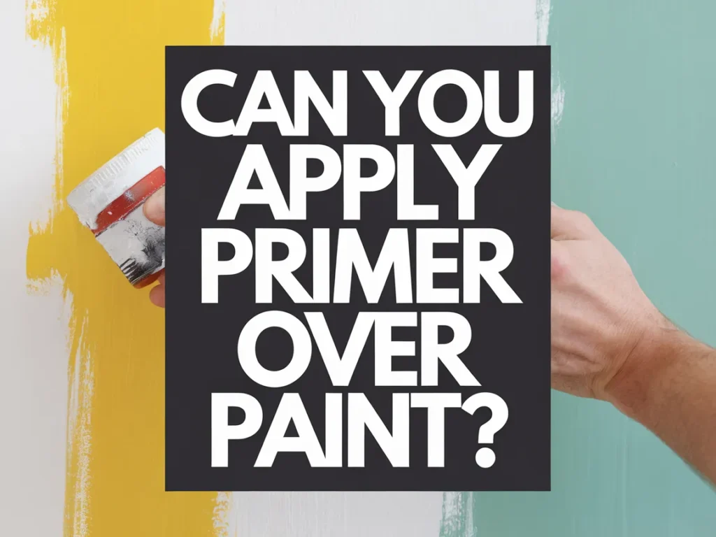 A person applying primer over painted walls, illustrating the process of using primer on existing paint.