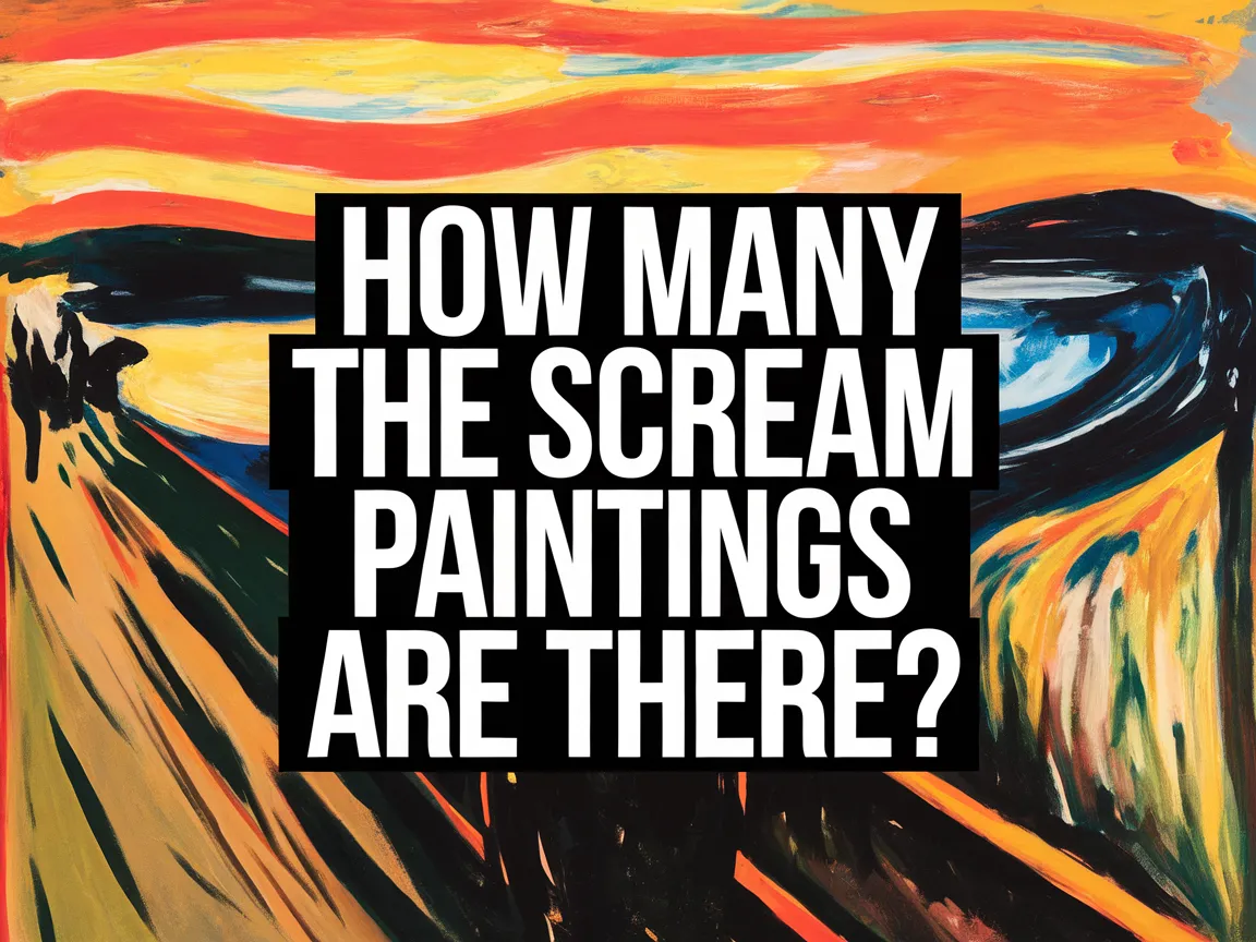 Image depicting the question about the number of The Scream paintings by Edvard Munch