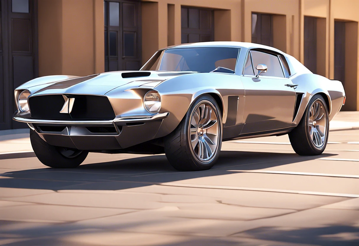 Glossy restored car showcasing wet sanded and buffed single stage paint