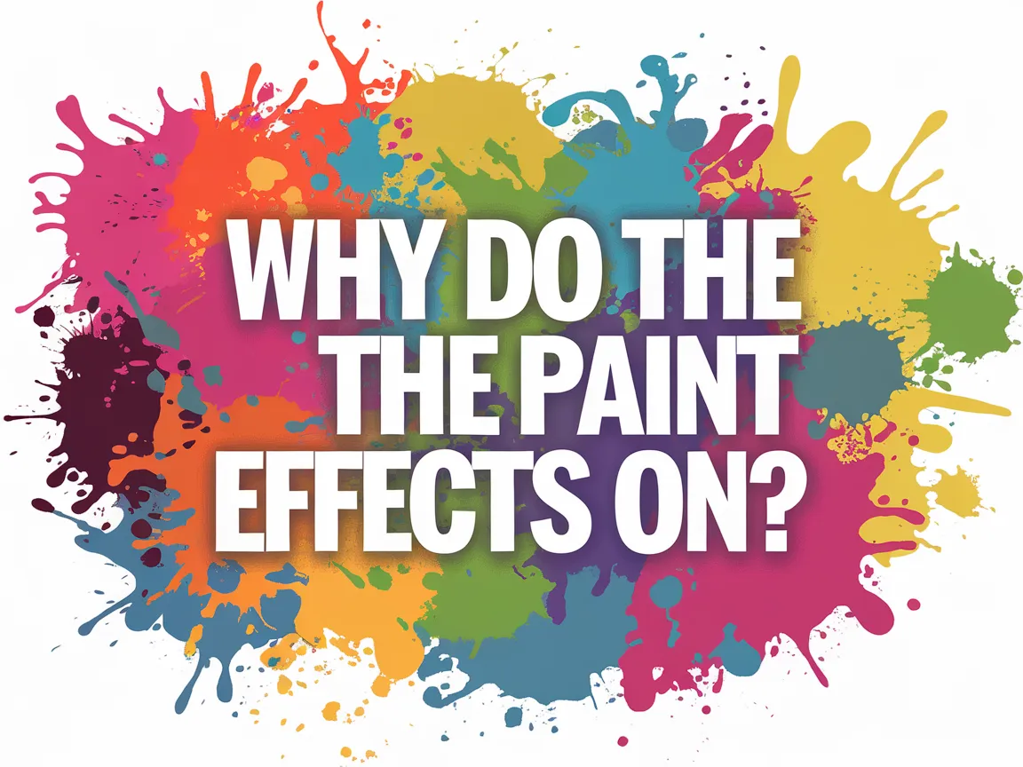 Colorful splashes representing the concept of paint effects in art and design.